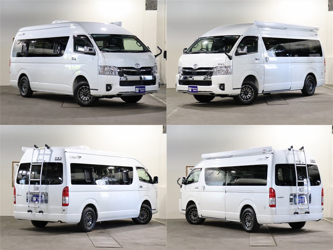 キャンピングカー バンコン ﾊｲｴｰｽ FOCS ﾘﾍﾞﾙﾀ 4WD　FF　電子ﾚﾝｼﾞ