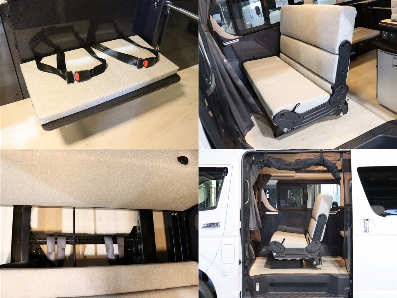キャンピングカー バンコン ﾊｲｴｰｽ FOCS ﾘﾍﾞﾙﾀ 4WD　FF　電子ﾚﾝｼﾞ
