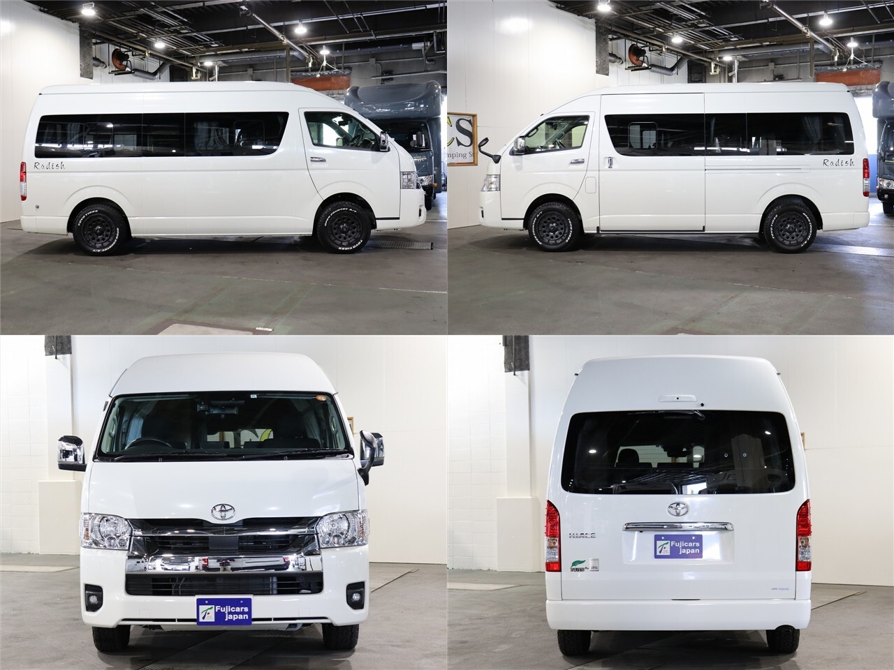 キャンピングカー バンコン ﾊｲｴｰｽ ﾅｯﾂRV ﾗﾃﾞｨｯｼｭ 4WD　DC冷蔵庫