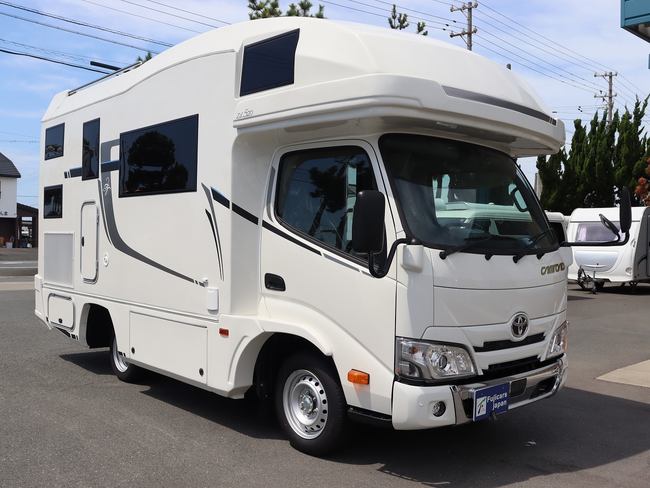 キャンピングカー キャブコン ｶﾑﾛｰﾄﾞ ｼﾞﾙ520ｲﾘｽ特別仕様 登録済未使用車