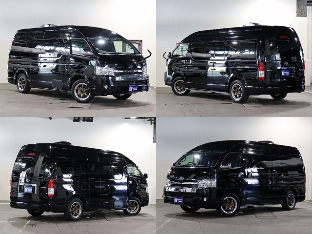 キャンピングカー バンコン ﾊｲｴｰｽ ﾚｸﾋﾞｨ ﾄｯﾌﾟｾｲﾙ 4WD　DC冷蔵庫