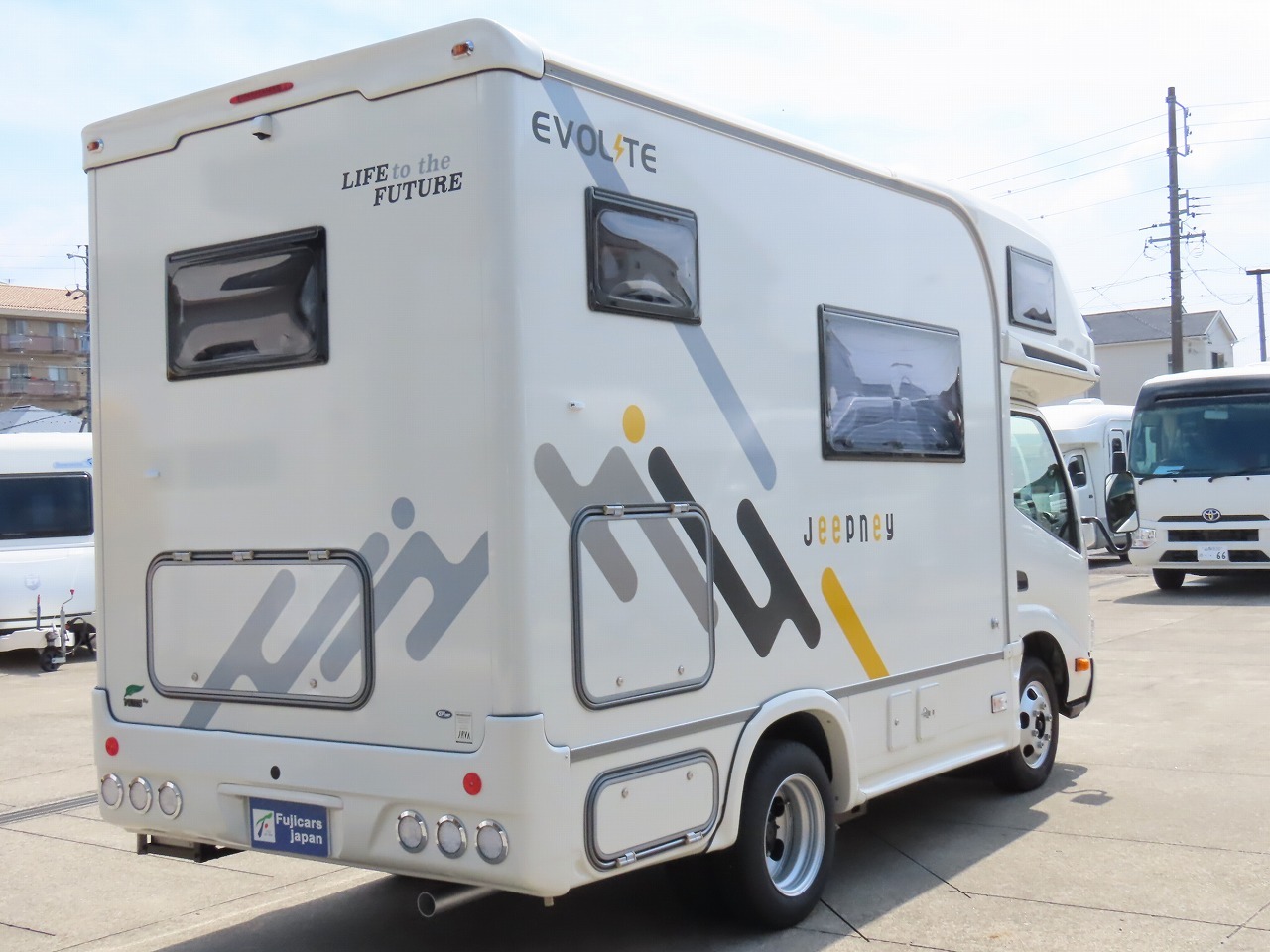 キャンピングカー キャブコン ｶﾑﾛｰﾄﾞﾅｯﾂRV ｼﾞｰﾌﾟﾆｰXｴﾎﾞﾗｲﾄ 4WD