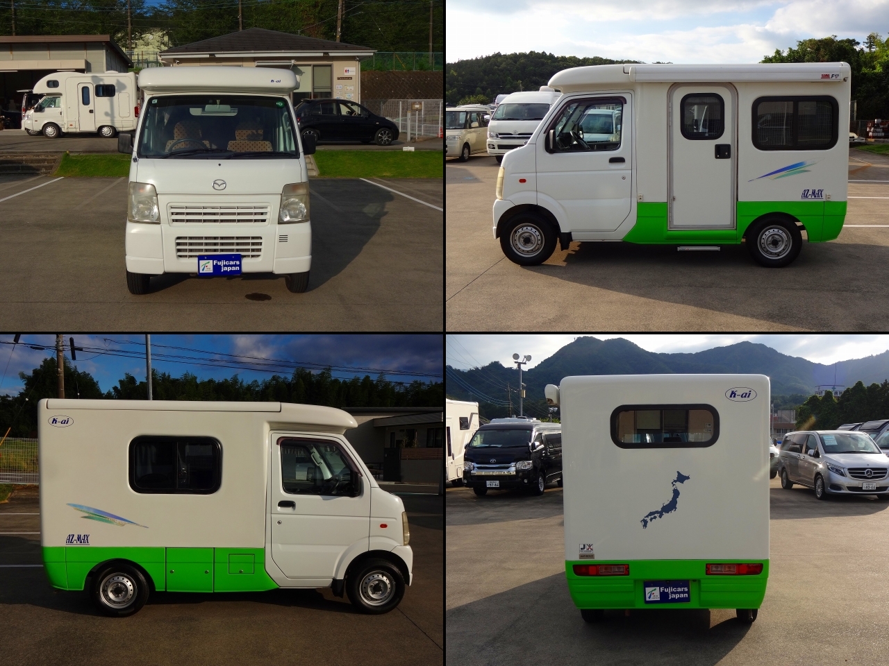 キャンピングカー 軽キャンパー ｽｸﾗﾑ AZ-MAX K-ai 4WD　FF暖房