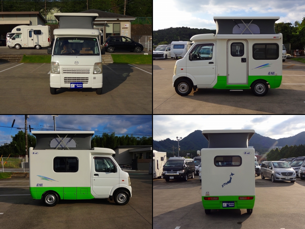 キャンピングカー 軽キャンパー ｽｸﾗﾑ AZ-MAX K-ai 4WD　FF暖房