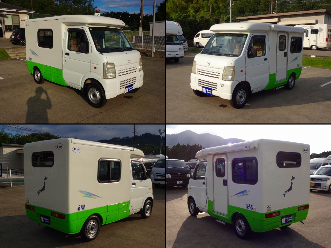 キャンピングカー 軽キャンパー ｽｸﾗﾑ AZ-MAX K-ai 4WD　FF暖房