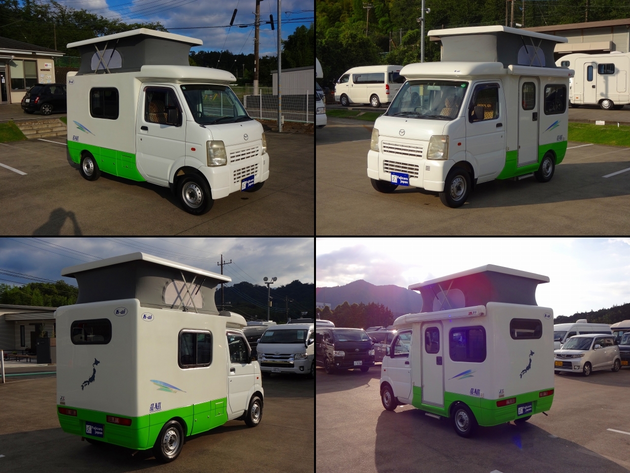 キャンピングカー 軽キャンパー ｽｸﾗﾑ AZ-MAX K-ai 4WD　FF暖房