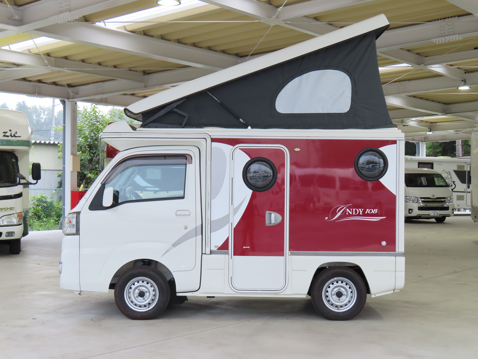 キャンピングカー ハイゼット 東和ﾓｰﾀｰｽ ｲﾝﾃﾞｨ108　FFﾋｰﾀｰ