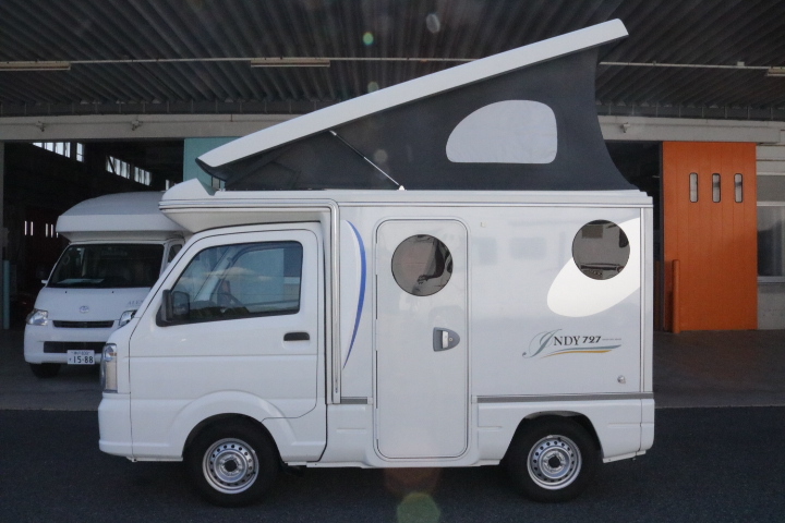 キャンピングカー 軽キャンパー ｷｬﾘｲ ｲﾝﾃﾞｨｱﾅRV ｲﾝﾃﾞｨ727　ﾎﾟｯﾌﾟｱｯﾌﾟ