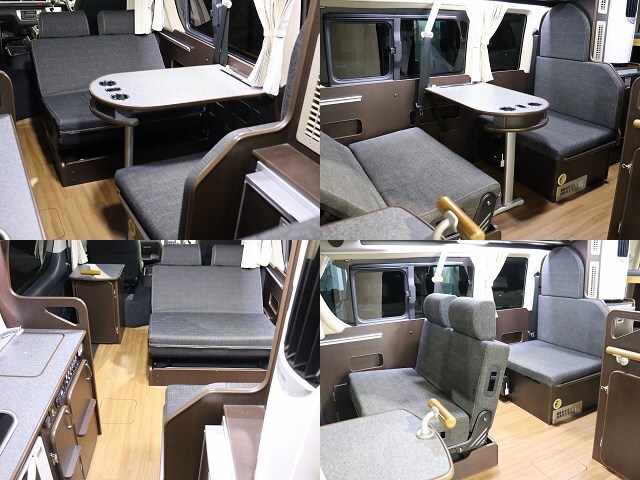 キャンピングカー バンコン ﾊｲｴｰｽ ｱﾙﾍﾟｼﾞｵ ﾘﾗｯｸｽ 4WD　FFﾋｰﾀｰ