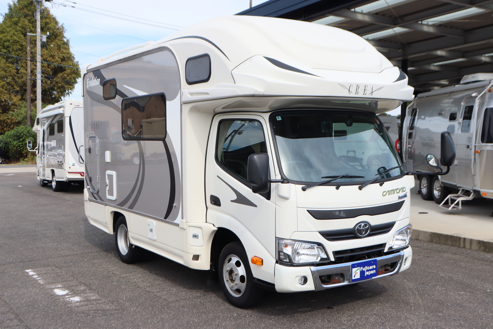 キャンピングカー キャブコン ｶﾑﾛｰﾄﾞ ﾅｯﾂRV ｸﾚｱ5.0Wｴﾎﾞﾘｭｰｼｮﾝ