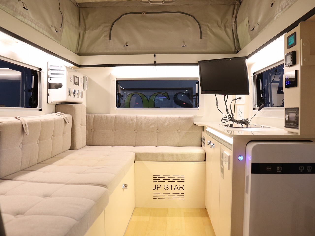 キャンピングカー 軽キャンパー ﾊｲｾﾞｯﾄ JPｽﾀｰ ﾊｯﾋﾟｰ1+ｼﾃｨ 4WD　FF