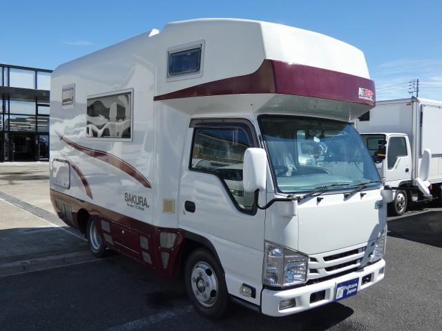 キャンピングカー キャブコン ﾋﾞｰｶﾑ NTBｻｸﾗ ｱｲｸｰﾙ ｿｰﾗｰ3枚 