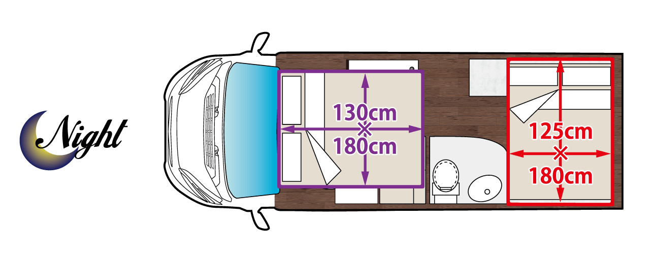 就寝時見取り図